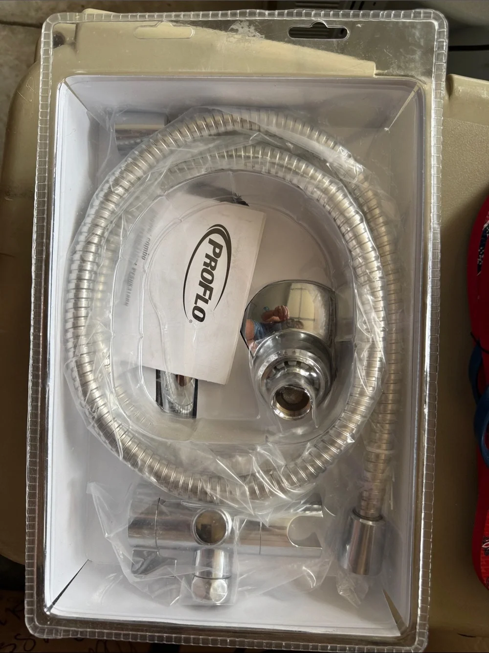 NWT NEVER OPENED Chrome 2-Piece Shower Combo with Handheld proflow chrome